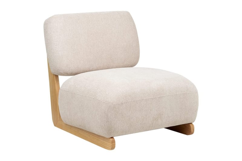 Fåtölj Kokkola, Beige, ljust trä