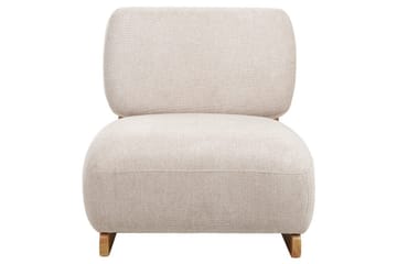 Fåtölj Kokkola - Beige, ljust trä - Möbler - Stolar & fåtöljer - Fåtölj