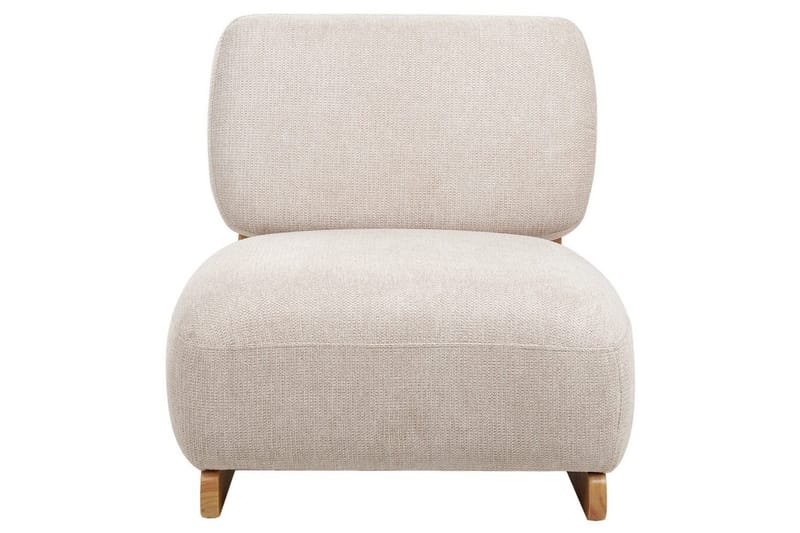 Fåtölj Kokkola - Beige, ljust trä - Möbler - Stolar & fåtöljer - Fåtölj