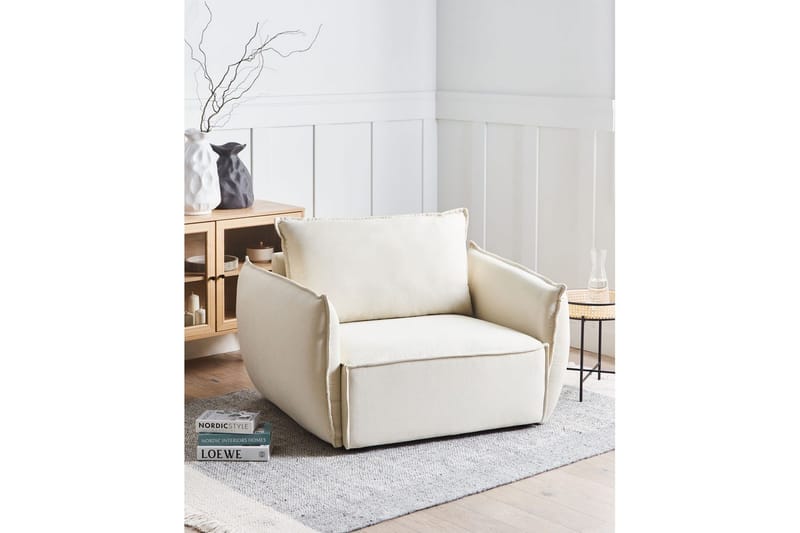 Fåtölj Kunes - Beige - Möbler - Stolar & fåtöljer - Fåtölj
