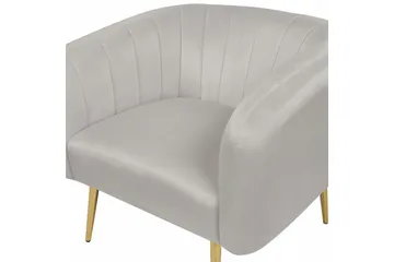 Fåtölj Laconia - Grå/guld - Möbler - Stolar & fåtöljer - Fåtölj