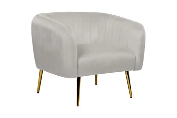 Fåtölj Laconia - Grå/guld - Möbler - Stolar & fåtöljer - Fåtölj