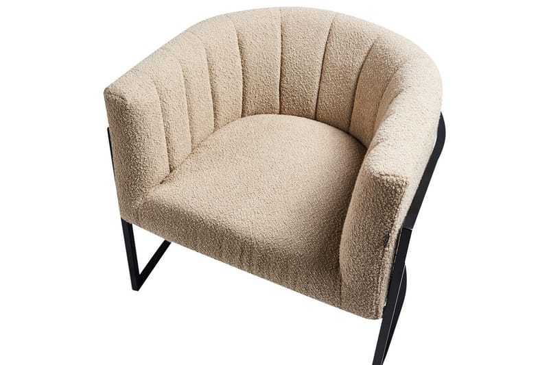 Fåtölj Larvik II Beige/svart - Beige/svart - Möbler - Stolar & fåtöljer - Fåtölj