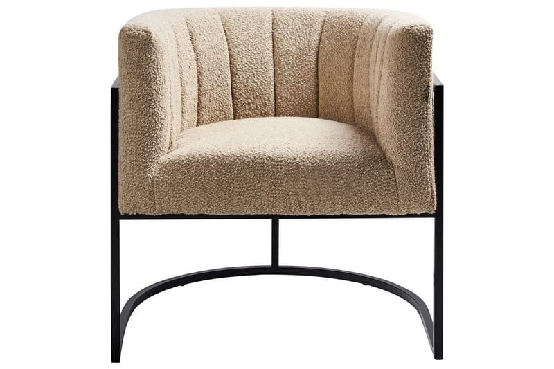 Fåtölj Larvik II Beige/svart - Beige/svart - Möbler - Stolar & fåtöljer - Fåtölj