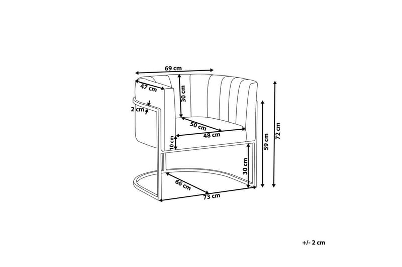 Fåtölj Larvik II Beige/svart - Beige/svart - Möbler - Stolar & fåtöljer - Fåtölj