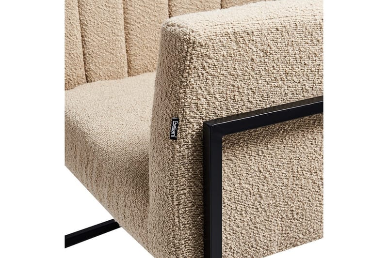 Fåtölj Larvik II Beige/svart - Beige/svart - Möbler - Stolar & fåtöljer - Fåtölj