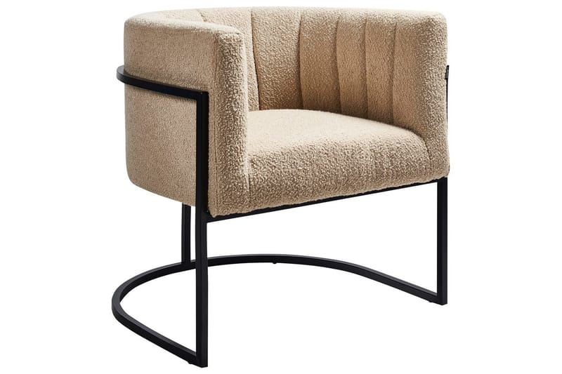 Fåtölj Larvik II Beige/svart - Beige/svart - Möbler - Stolar & fåtöljer - Fåtölj