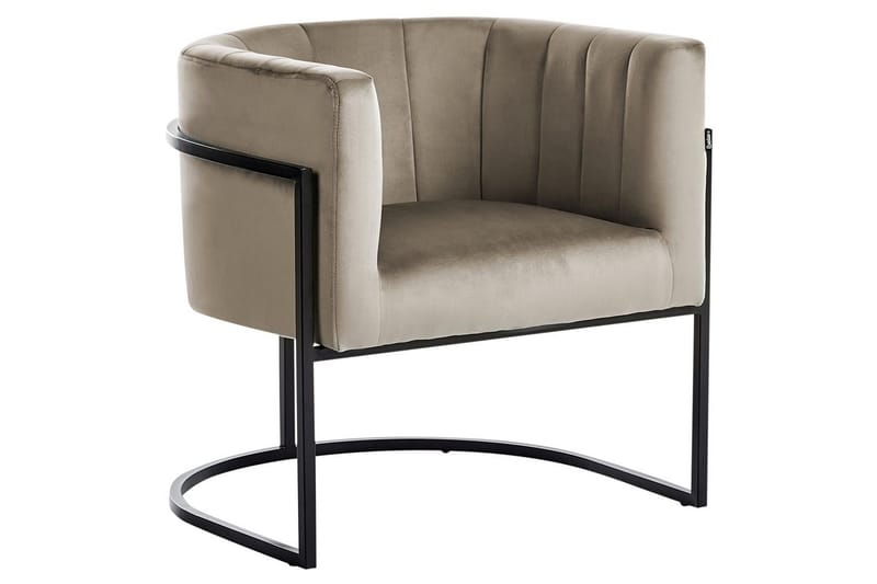 Fåtölj Larvik II Taupe/svart - Taupe/svart - Möbler - Stolar & fåtöljer - Fåtölj