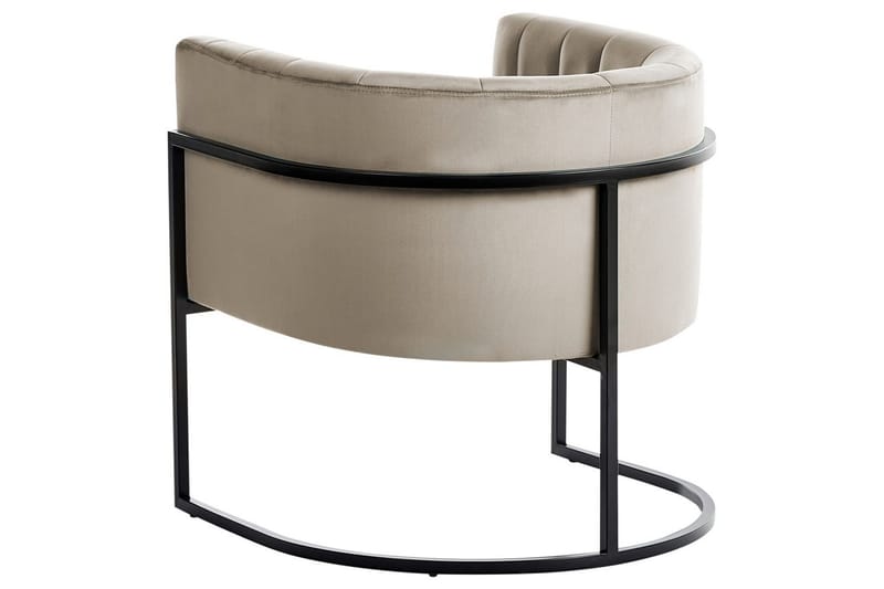 Fåtölj Larvik II Taupe/svart - Taupe/svart - Möbler - Stolar & fåtöljer - Fåtölj
