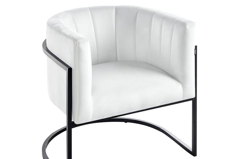 Fåtölj Larvik II Vit/Svart - Vit/Svart - Möbler - Stolar & fåtöljer - Fåtölj
