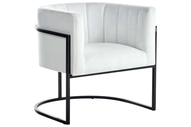 Fåtölj Larvik II Vit/Svart - Vit/Svart - Möbler - Stolar & fåtöljer - Fåtölj