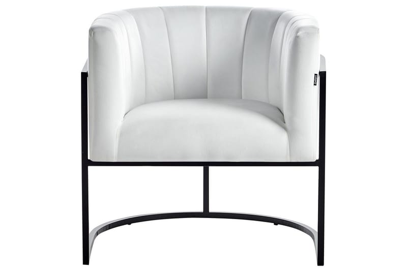 Fåtölj Larvik II Vit/Svart - Vit/Svart - Möbler - Stolar & fåtöljer - Fåtölj