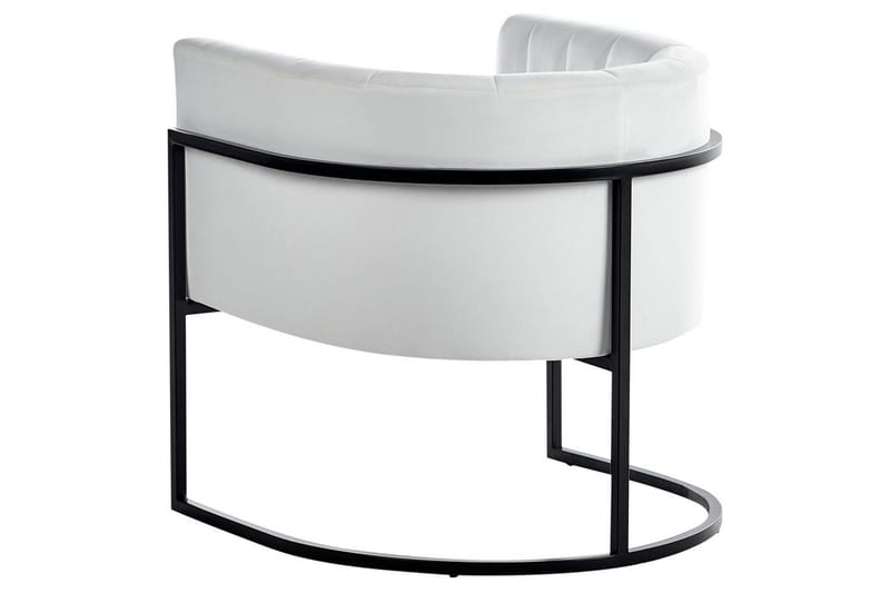 Fåtölj Larvik II Vit/Svart - Vit/Svart - Möbler - Stolar & fåtöljer - Fåtölj