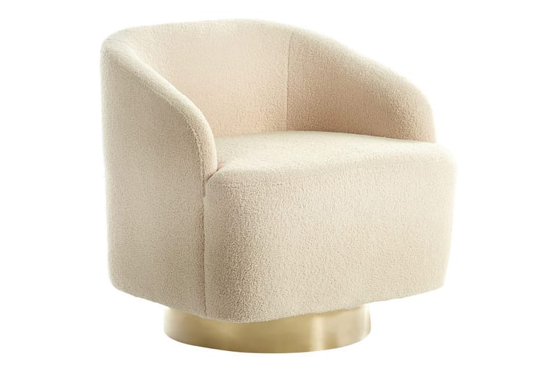 Fåtölj Lavik Beige/guld - Beige/guld - Möbler - Stolar & fåtöljer - Fåtölj