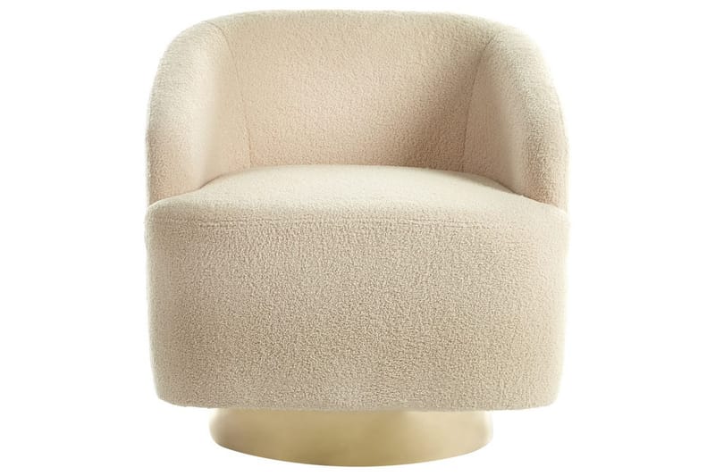 Fåtölj Lavik Beige/guld - Beige/guld - Möbler - Stolar & fåtöljer - Fåtölj