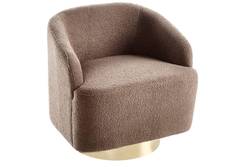 Fåtölj Lavik Brun/Guld - Brun/Guld - Möbler - Stolar & fåtöljer - Fåtölj