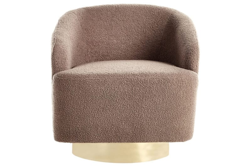 Fåtölj Lavik Brun/Guld - Brun/Guld - Möbler - Stolar & fåtöljer - Fåtölj