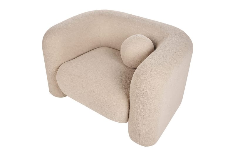 Fåtölj Leiren - Beige/Bouclé - Möbler - Stolar & fåtöljer - Fåtölj