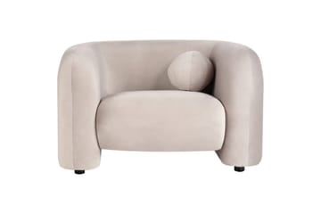 Fåtölj Leiren - Taupe/Sammet - Möbler - Stolar & fåtöljer - Fåtölj