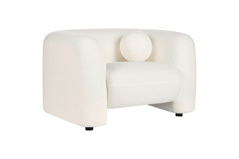 Fåtölj Leiren - Vit/Bouclé - Möbler - Stolar & fåtöljer - Fåtölj