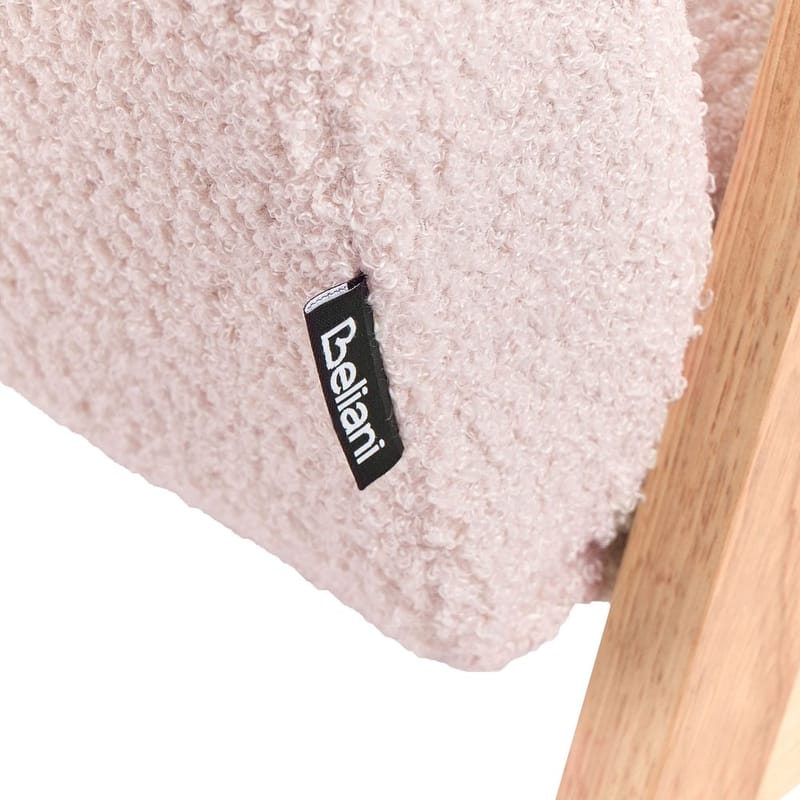 Fåtölj Linde - Rosa, ljust trä - Möbler - Stolar & fåtöljer - Fåtölj - Bäddfåtölj