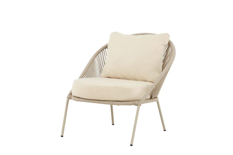 Fåtölj Lindos Utomhus - Beige - Utemöbler - Loungemöbler - Loungestol utomhus