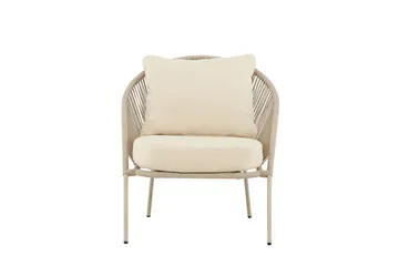 Fåtölj Lindos Utomhus - Beige - Utemöbler - Loungemöbler - Loungestol utomhus