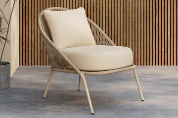 Fåtölj Lindos Utomhus - Beige - Utemöbler - Loungemöbler - Loungestol utomhus