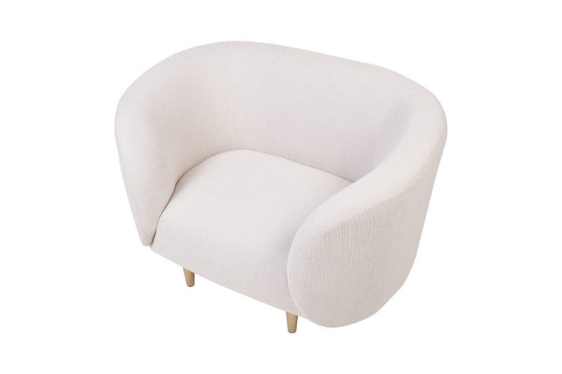 Fåtölj Loen - Beige/guld/Polyester - Möbler - Stolar & fåtöljer - Fåtölj - Clubfåtölj