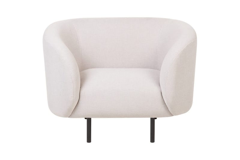 Fåtölj Loen - Ljusbeige, svart/Polyester - Möbler - Stolar & fåtöljer - Fåtölj