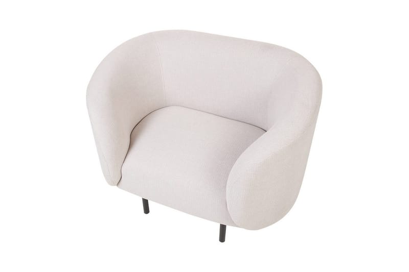 Fåtölj Loen - Ljusbeige, svart/Polyester - Möbler - Stolar & fåtöljer - Fåtölj