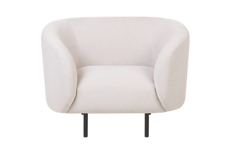 Fåtölj Loen - Ljusbeige, svart/Polyester - Möbler - Stolar & fåtöljer - Fåtölj