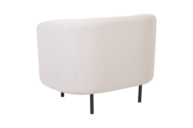 Fåtölj Loen - Ljusbeige, svart/Polyester - Möbler - Stolar & fåtöljer - Fåtölj