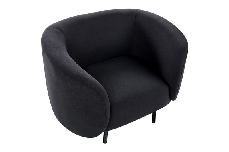Fåtölj Loen - Svart/Polyester - Möbler - Stolar & fåtöljer - Fåtölj