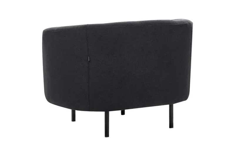 Fåtölj Loen - Svart/Polyester - Möbler - Stolar & fåtöljer - Fåtölj