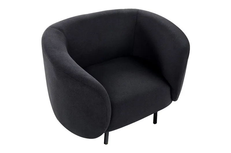 Fåtölj Loen - Svart/Polyester - Möbler - Stolar & fåtöljer - Fåtölj