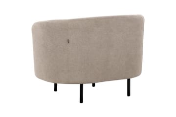 Fåtölj Loen - Taupe, grå, svart/Polyester - Möbler - Stolar & fåtöljer - Fåtölj - Clubfåtölj