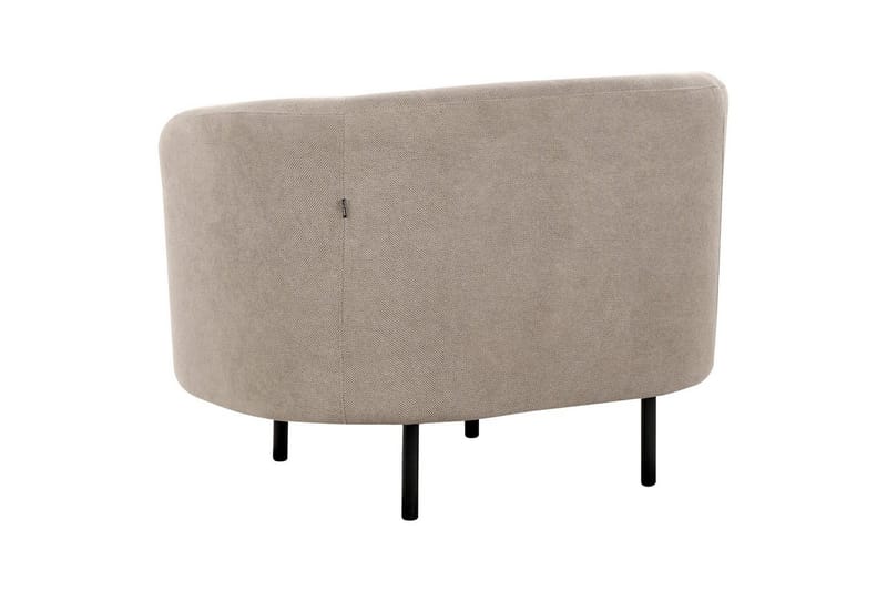 Fåtölj Loen - Taupe, grå, svart/Polyester - Möbler - Stolar & fåtöljer - Fåtölj - Clubfåtölj