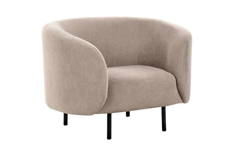 Fåtölj Loen - Taupe, grå, svart/Polyester - Möbler - Stolar & fåtöljer - Fåtölj