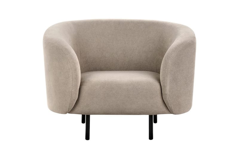 Fåtölj Loen - Taupe, grå, svart/Polyester - Möbler - Stolar & fåtöljer - Fåtölj - Clubfåtölj