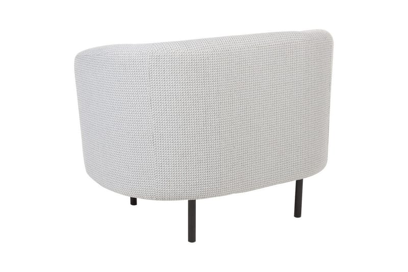 Fåtölj Loen - Vit, Svart/Polyester - Möbler - Stolar & fåtöljer - Fåtölj