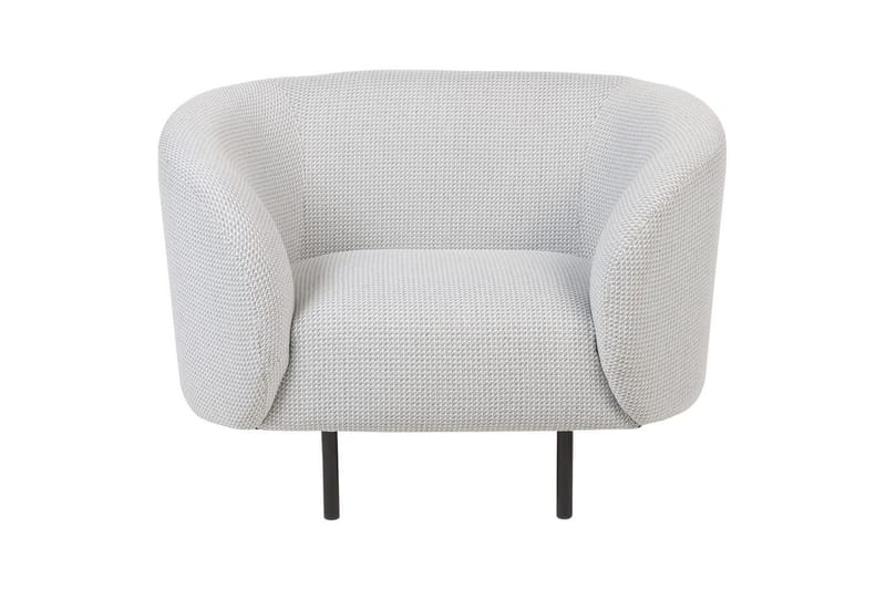 Fåtölj Loen - Vit, Svart/Polyester - Möbler - Stolar & fåtöljer - Fåtölj