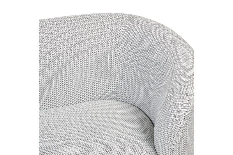 Fåtölj Loen - Vit, Svart/Polyester - Möbler - Stolar & fåtöljer - Fåtölj