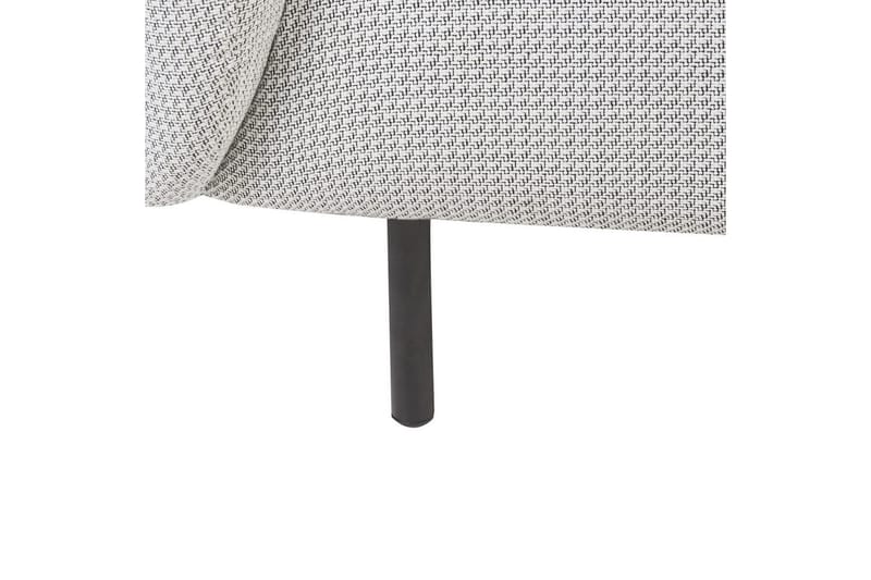 Fåtölj Loen - Vit, Svart/Polyester - Möbler - Stolar & fåtöljer - Fåtölj