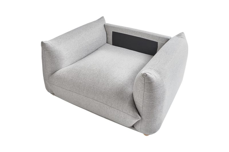 Fåtölj Luvos - Grå, ljust trä - Möbler - Stolar & fåtöljer - Fåtölj