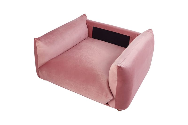 Fåtölj Luvos - Rosa, mörkt trä - Möbler - Stolar & fåtöljer - Fåtölj