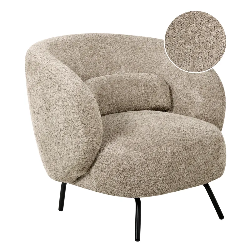 Fåtölj Makela, Taupe