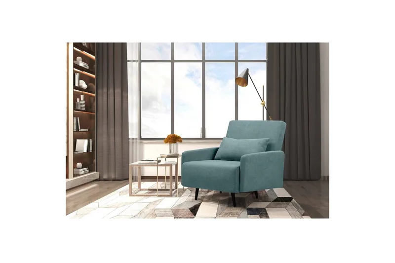 Fåtölj Mallory Petrol - Petrol - Möbler - Stolar & fåtöljer - Fåtölj - Bäddfåtölj