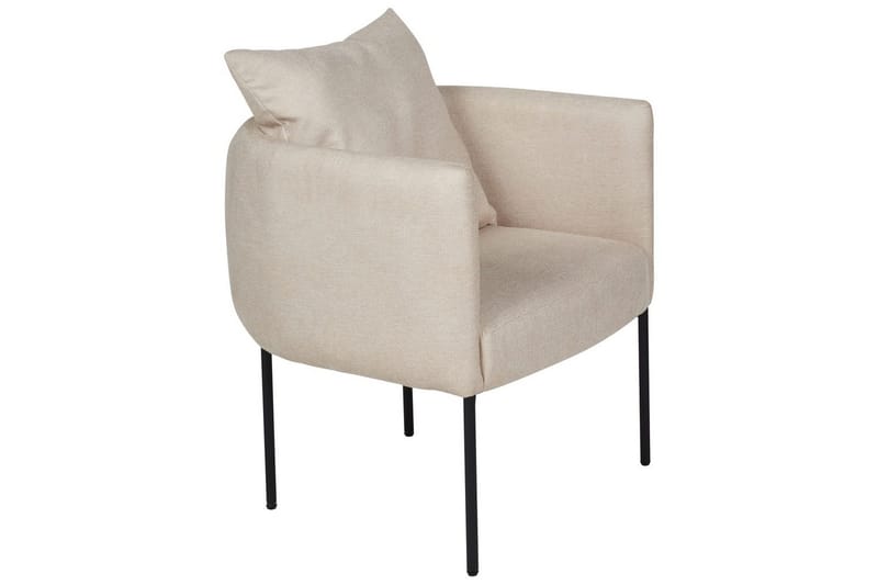 Fåtölj Malmos - Ljusbeige, svart - Möbler - Stolar & fåtöljer - Fåtölj