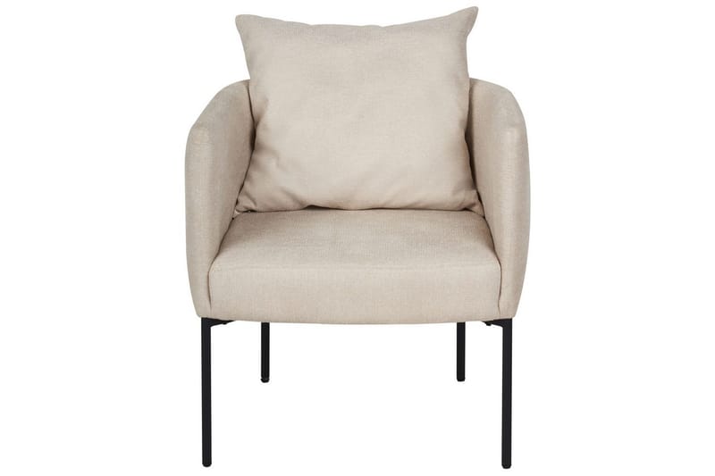 Fåtölj Malmos - Ljusbeige, svart - Möbler - Stolar & fåtöljer - Fåtölj